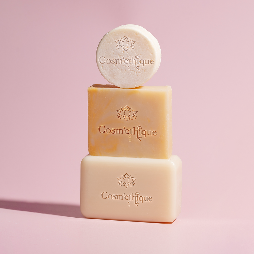 Savon multi-usages trois savon supperposer